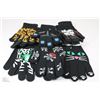 Image 1 : 6PACK OF GLOW IN THE DARK HALLOWEEN GLOVES