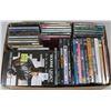 Image 1 : 1 BOX WITH ASSORTED DVD'S AND CD'S