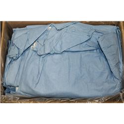 CASE OF 25 -3XL DISPOSABLE COVERALLS BLUE
