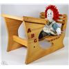 Image 1 : DOLL SCHOOL DESK WITH RAGGEDY ANNE
