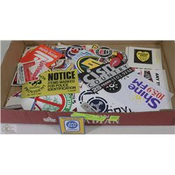 LOT OF 130 COLLECTIBLE STICKERS