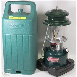COLEMAN FUEL LANTERN WITH HANDLED CARRY CASE