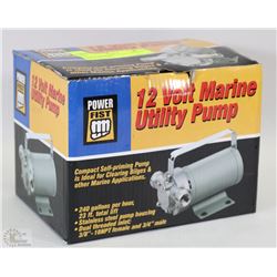 NEW POWER FIST 12 VOLT MARINE UTILITY PUMP