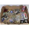 Image 1 : VINTAGE FLAT OF BUCKLES ,KEYCHAINS,MONEY CLIPS &