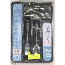 NEW MAINSTAYS HOME 20-PC - SERVICE FOR
