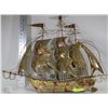 Image 1 : LARGE VINTAGE  METAL SHIP WALL HANGING