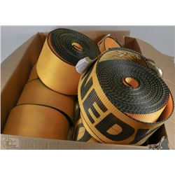 9 HEAVY DUTY KINEDYNE 5400LBS 30'X4" STRAPS