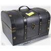 Image 1 : LARGE WOOD TRINKET/STORAGE CHEST- BLACK WITH