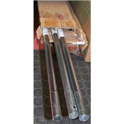 THREE BOXES OF METAL POLES