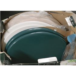 BOX W/ THREE NEW TOILET SEATS
