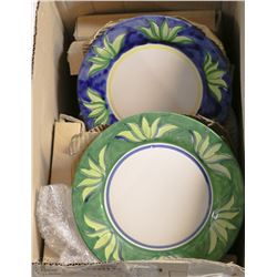 BOX OF DINNER PLATES SOME MADE IN ITALY