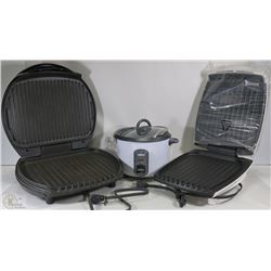 BOX OF SMALL APPLIANCES INC RICE COOKER