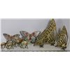 Image 1 : 10PCS ANIMAL BRASS COLLECTION - CAMELS+BUTTERFLIES