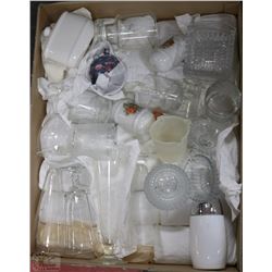 BOX OF VARIOUS DISHES