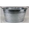 Image 1 : OVAL METAL TUB WITH HANDLES