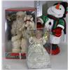 Image 1 : ESTATE BOX OF CHRISTMAS DECORATIONS INC TREE TOPPER