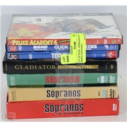 LOT OF DVDS - SOPRANOS SEASON SERIES, EXTENDED