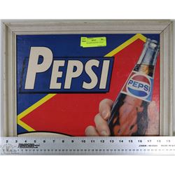 VINTAGE PEPSI PAINTING 14"X18"