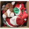 Image 1 : BOX OF CHRISTMAS THEME STUFFED ANIMALS