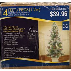 4' ILLUMINATED CHRISTMAS TREE