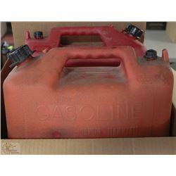 LOT OF 4 LARGE GAS JERRY CANS