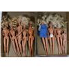 Image 1 : 2 FLATS OF 1966&1975 BARBIES+SKIPPER W/CLOTHES