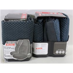 SEAT COVER PAIR GREY