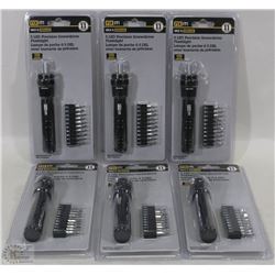 CASE OF 6 PACKS OF LED PRECISION RATCHETING SD -