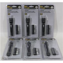 CASE OF 6 PACKS OF LED PRECISION RATCHETING SD -