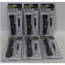 CASE OF 6 LED LASER FLASHLIGHT SET