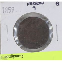 1859 CANADIAN LARGE PENNY