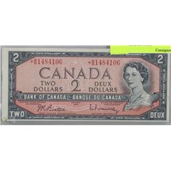 1954 CANADIAN REPLACEMENT $2 DOLLAR BANK NOTE