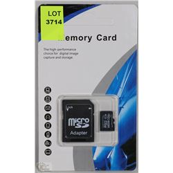 NEW 32 GB MICRO SD CARD WITH ADAPTER