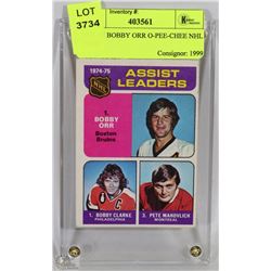 1974-75 BOBBY ORR O-PEE-CHEE NHL CARD