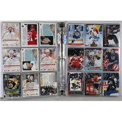 1 BINDER OF 10 SHEETS OF HOCKEY ROOKIES/PROSPECTS
