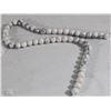 Image 1 : #45-WHITE TURQUOISE LOOSE BEAD 15" /8MM