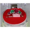 Image 1 : #43-NATURAL RED RUBY/EMERALD  RING