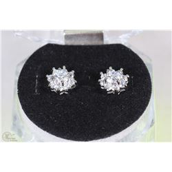 #36-NATURAL WHITE CZ EARRINGS