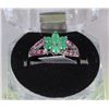 Image 1 : #42-NATURAL RED RUBY/EMERALD RING