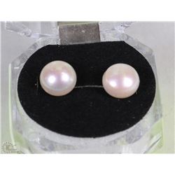 #37-NATURAL FRESH WATER PEARL EARRINGS
