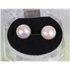 Image 1 : #37-NATURAL FRESH WATER PEARL EARRINGS
