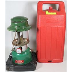 LARGE COLEMAN GAS LANTERN WITH CASE