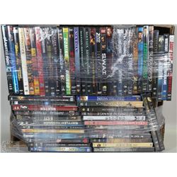LOT OF 58 MOSTLY ACTION DVD'S
