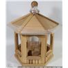 Image 1 : LARGE WOODEN GAZEBO BIRD FEEDER 12" D X 15.5"T