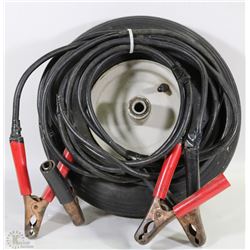 BOOSTER CABLES AND WHEEL BARROW TIRE