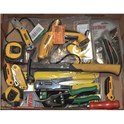 FLAT OF TAPE MEASURES/SNIPS/HAMMER/KNIVES/ETC