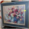 Image 1 : LARGE FRAMED FLORAL PRINT