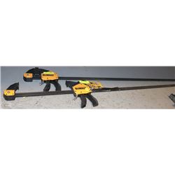 PAIR OF DEWALT 50" XL LARGE TRIGGER CLAMPS