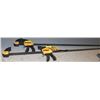 Image 1 : PAIR OF DEWALT 50" XL LARGE TRIGGER CLAMPS