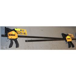 PAIR OF DEWALT 24" XL LARGE TRIGGER CLAMPS